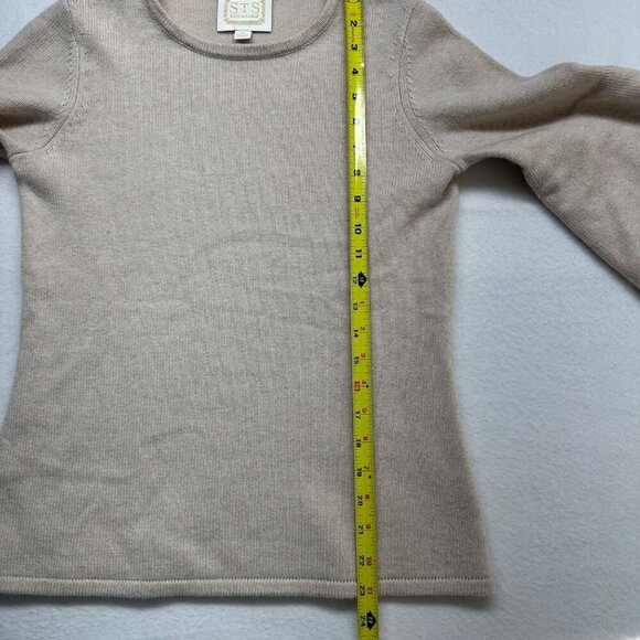 Sail To Sable Womens Wool Cashmere Sweater Bell Sleeves Size XS Light Beige - Picture 9 of 10